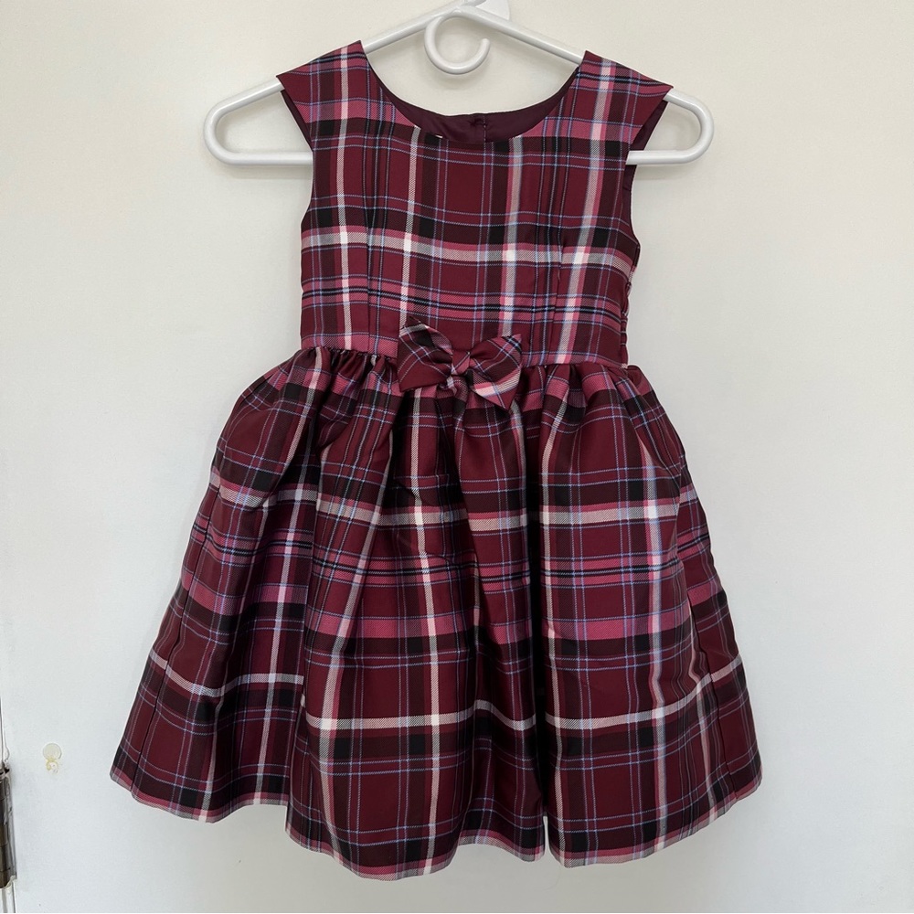 Laura Ashley plaid dress 6T new wo tag